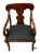 American Vintage Traditional Empire Style Cherry Arm Chair For Sale - Image 3 of 8