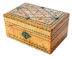 1970s Vintage Italian Leather Jewelry Box, With Maker's Mark