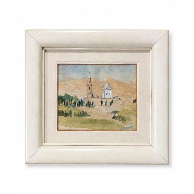 European School Artist, Landscape, 1975, Watercolor For Sale - Image 6 of 6