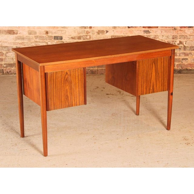 Mid-Century Modern Danish Teak Pedestal Desk, 1960s For Sale - Image 13 of 15