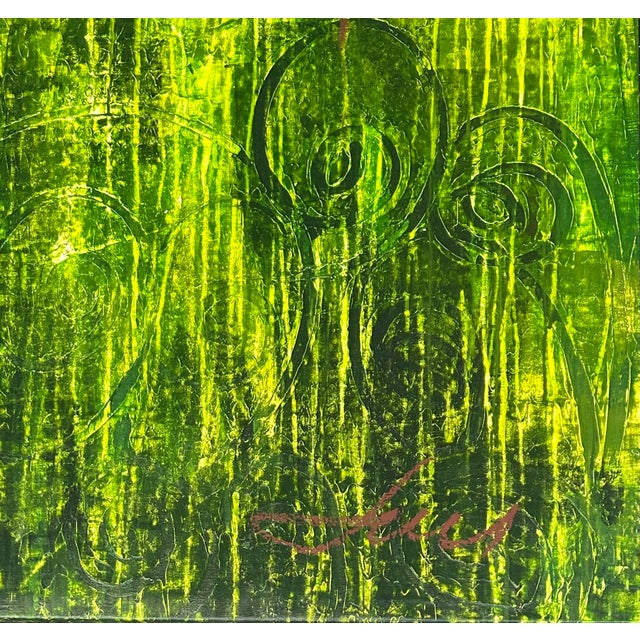 Abstract Luis Kaiulani Abstract Painting on Canvas Titled Genesis 1361 For Sale - Image 3 of 8