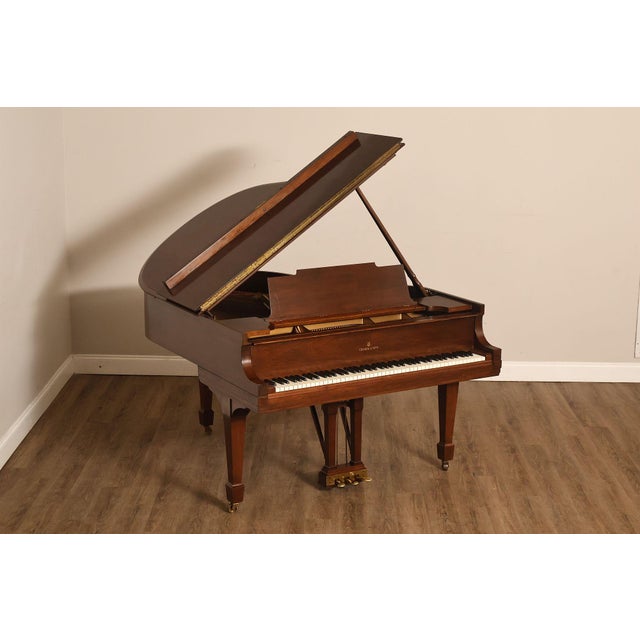 1920s 1929 Steinway & Sons Model M Vintage Walnut Grand Piano With Bench For Sale - Image 5 of 18