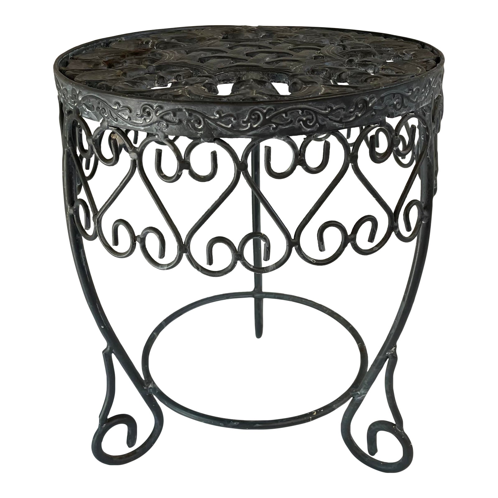 Vintage French Iron Plant Stand Chairish