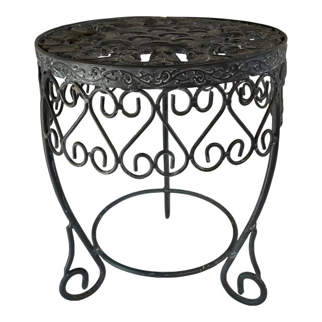 Vintage French Iron Plant Stand Chairish