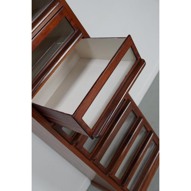 Vintage Dutch Hardwood Haberdashery Shop Cabinet, 1930s For Sale - Image 14 of 18