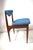 Blue Mid Century Modern Teak Danish Dining Chairs For Sale - Image 8 of 12
