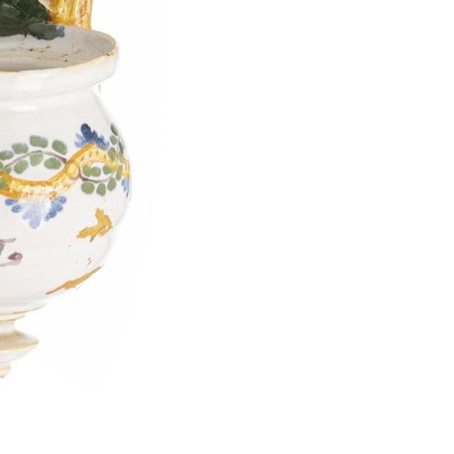 18th Century Holy Water Font in Viana Earthenware For Sale - Image 5 of 6