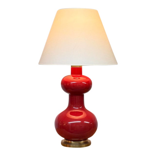 Empire Christopher Spitzmiller for Visual Comfort Chambers Table Lamp, Cinnabar For Sale