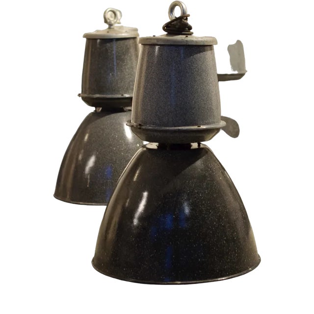 Industrial Suspension Lamp, 1960, Set of 12 For Sale