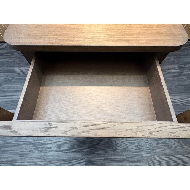 Rh Ligné Open Nightstand 26" – Brown Brushed Oak For Sale - Image 12 of 18