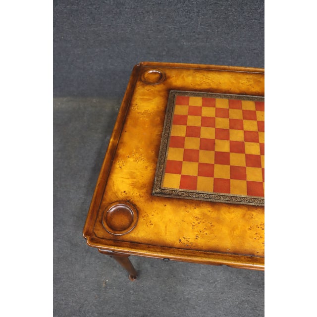 Theodore Alexander Walnut Game Table For Sale In Philadelphia - Image 6 of 16