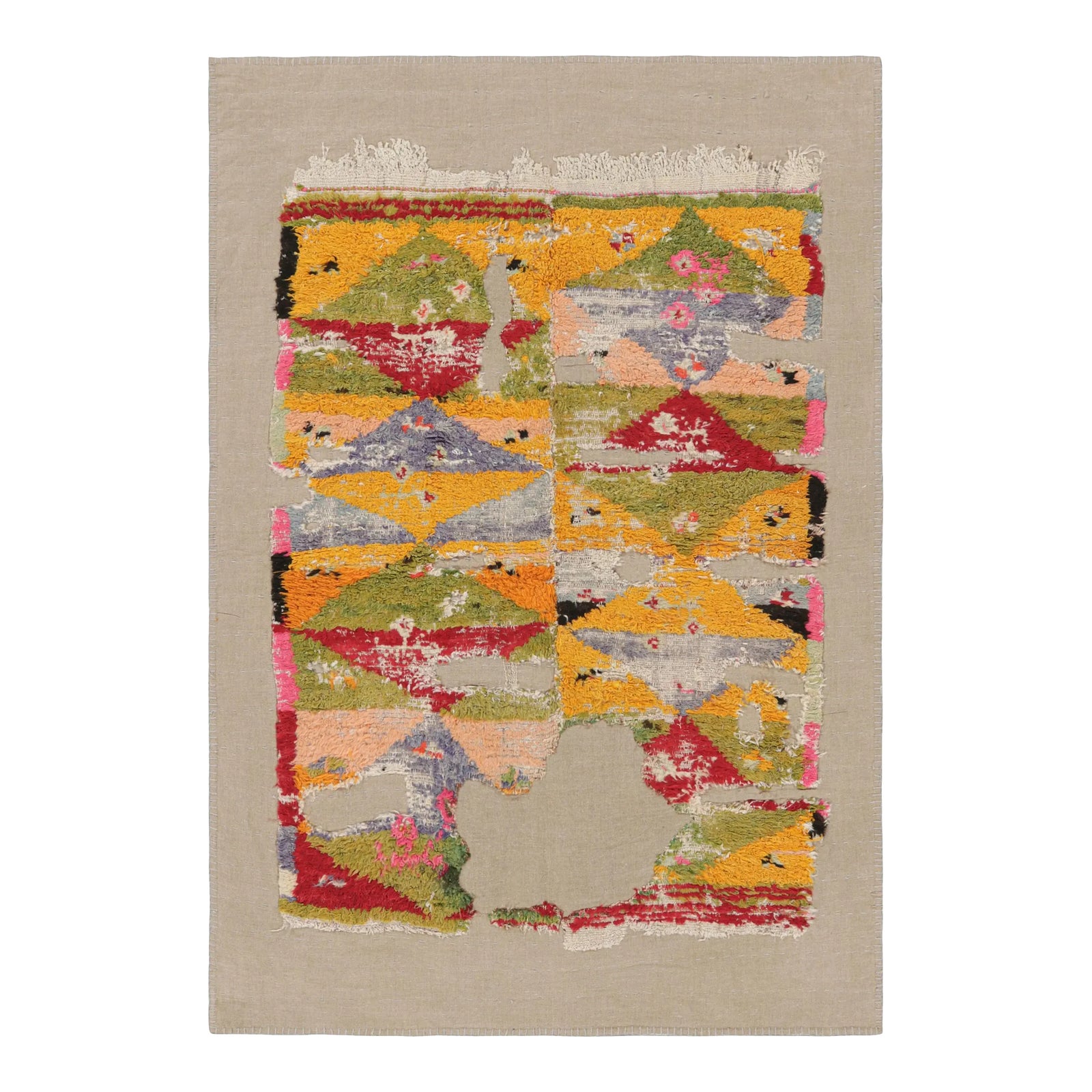 Vintage Turkish Rug With Polychromatic Geometric Patterns | Rug & Kilim ...