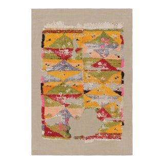 Vintage Turkish Rug With Polychromatic Geometric Patterns | Rug & Kilim For Sale