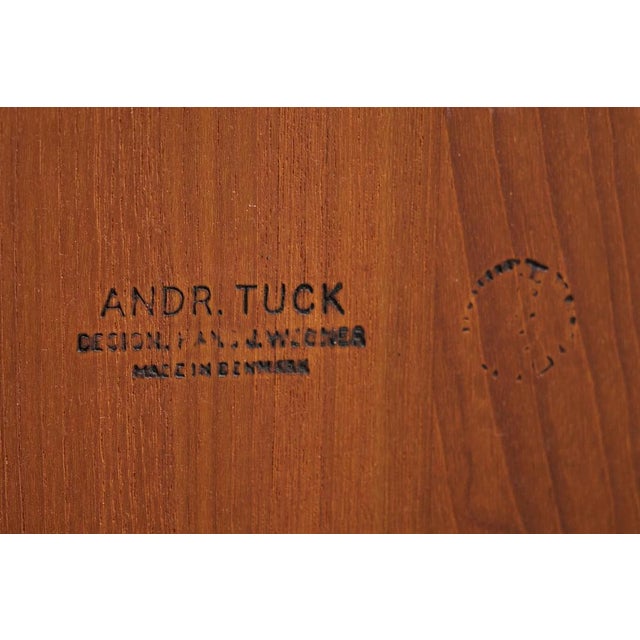 Vintage Danish Coffee Table in Teak by Hans J. Wegner for Andreas Tuck, 1960s For Sale - Image 14 of 15