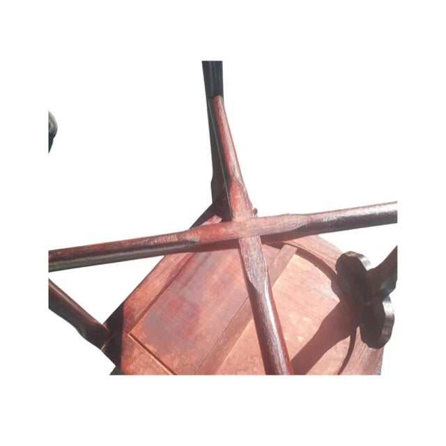 Vintage Rosewood Hand Carved Oriental Corner Chair For Sale In Washington DC - Image 6 of 6