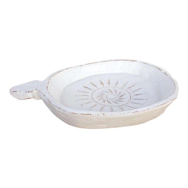 Abhir White Floral Food Bowl For Sale