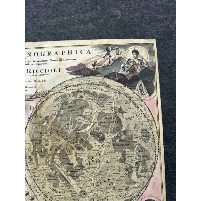 Modern Tabula Selenographica Map from Johann Gabriel Doppelmayr, 1720 For Sale - Image 3 of 13
