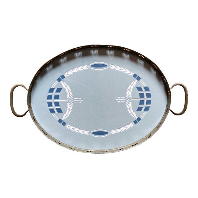 Antique Villeroy & Boch Secessionist Porcelain Serving Tray C. 1905 For Sale