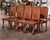Early 20th Century Early 20th Century Spanish Baroque Carved Walnut Chairs With Leather, Set of 8 For Sale - Image 5 of 6