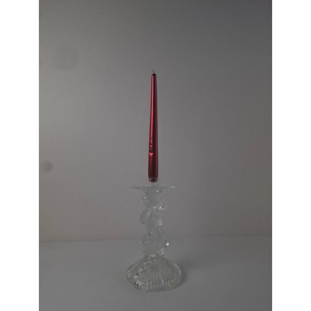 Mid-Century Cut Glass Sculptural Candleholder, Czechoslovakia, 1960s For Sale - Image 13 of 18