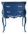 Late 20th Century French Provincial Style Blue Nightstand For Sale