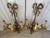 Mid 20th Century Mid 20th Century Louis XIV Solid Brass 3-Arm Wall Sconces W/Ribbons For Sale - Image 5 of 17