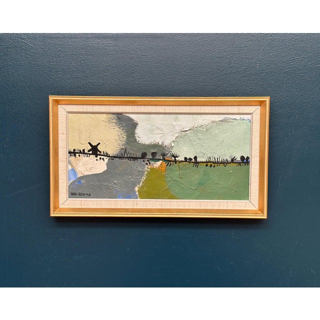 Hans Osswald, Kvarnvägen, 1950s, Oil Painting on Canvas, Framed For Sale - Image 18 of 18