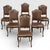 Set of Six Antique French Louis XIV Walnut Dining Chairs For Sale - Image 15 of 15