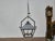 Pair of Large Iron Lanterns with Four Lights and Architectural Design For Sale In Atlanta - Image 6 of 12