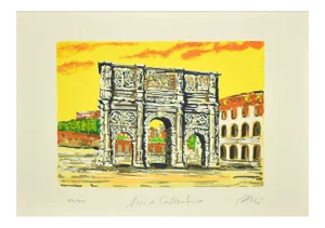 Marco Orsi - Roman Arch - Screen Print - 1980s