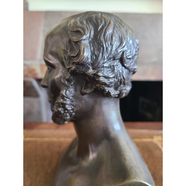 Black Jean-Pierre Dantan Antique 19th Century Bronze Bust of Jean-Edouard Laborie For Sale - Image 8 of 16
