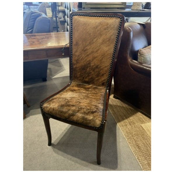 Hair on Hide Side Chair For Sale - Image 4 of 4