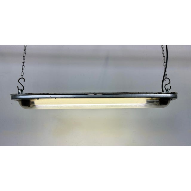 Industrial Aluminium Hanging Tube Light, 1970s For Sale - Image 17 of 18