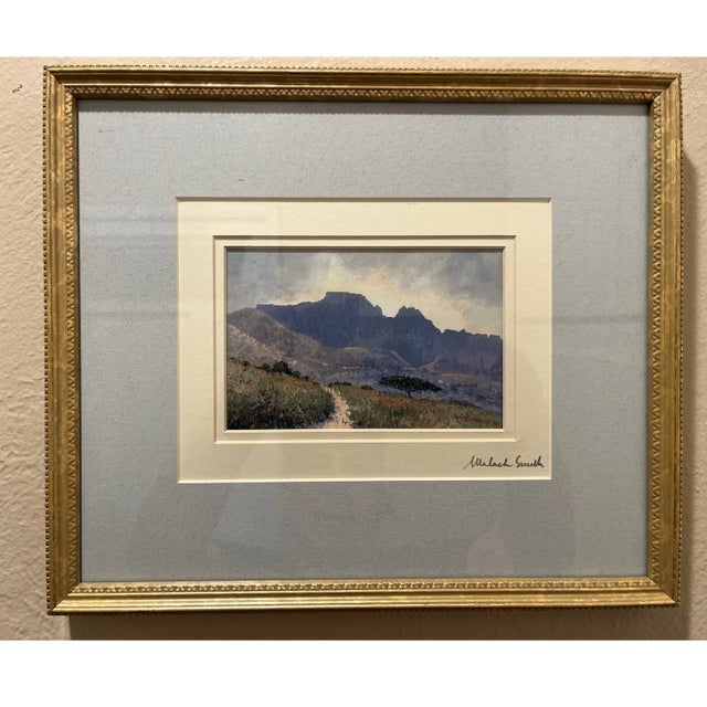 Late 20th Century Late 20th Century Michael Smith Mt Diablo Original Painting Signed Red Monogram Witherspoon Art CA For Sale - Image 5 of 7