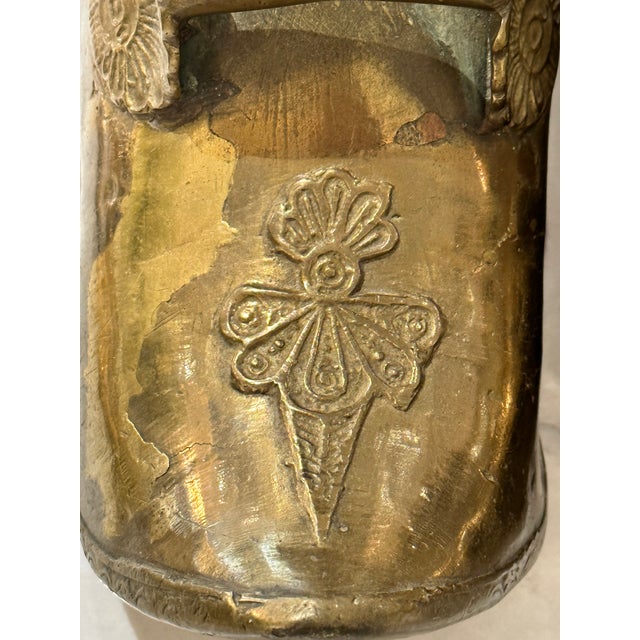 Pair of Antique Brass Conquistador Style Stirrup Slippers For Sale - Image 12 of 13