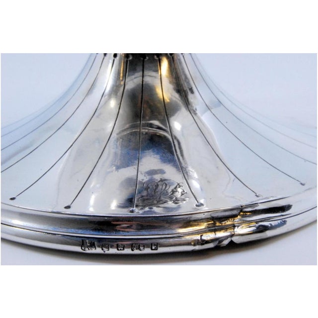 Silver Perfume Bottle with Round Base and Cord Application For Sale - Image 3 of 10