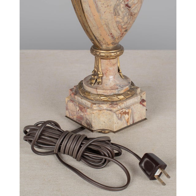 French Marble and Ormolu Table Lamp For Sale - Image 13 of 14