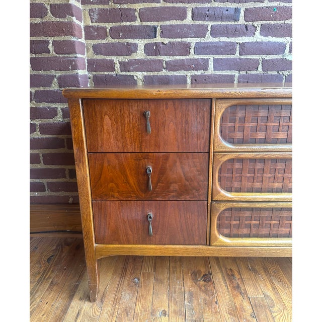 Wood Lane Co. Perception Nine Drawer Mid Century Modern Dresser For Sale - Image 7 of 12
