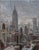 Empire View by Jim Beckner | Oil on canvas Cityscape featuring the Empire State Building For Sale