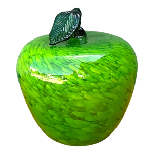 Vintage Art Glass Apple