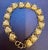 Gold Heart Link 24 Karat Pure Yellow Gold Solid Bracelet, 16.5 Gm, 6.8 Inch For Sale - Image 8 of 8