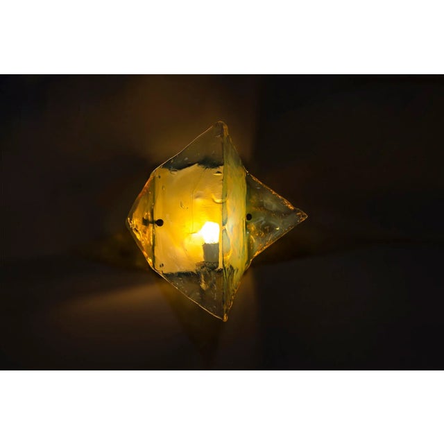 Wall Lamp in Light Blue Murano Glass from Mazzega, Italy, 1970s For Sale - Image 11 of 14