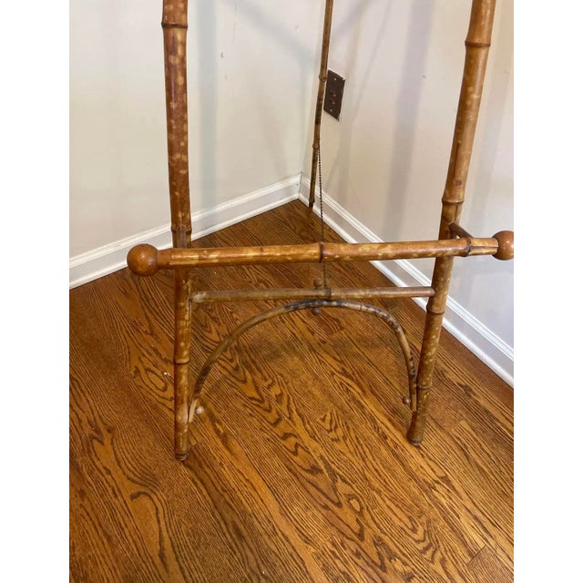 Late 19th Century Antique Aesthetic Movement Scorched Bamboo Artist’s Easel, Circa 1885 For Sale - Image 5 of 5