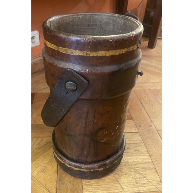 19th Century Leather Bucket, 1890s For Sale - Image 4 of 9