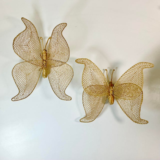 These are so Boho Chic. A pair of wicker jute woven Butterfly Sculptural Wall Objects will grace any room with a touch of...