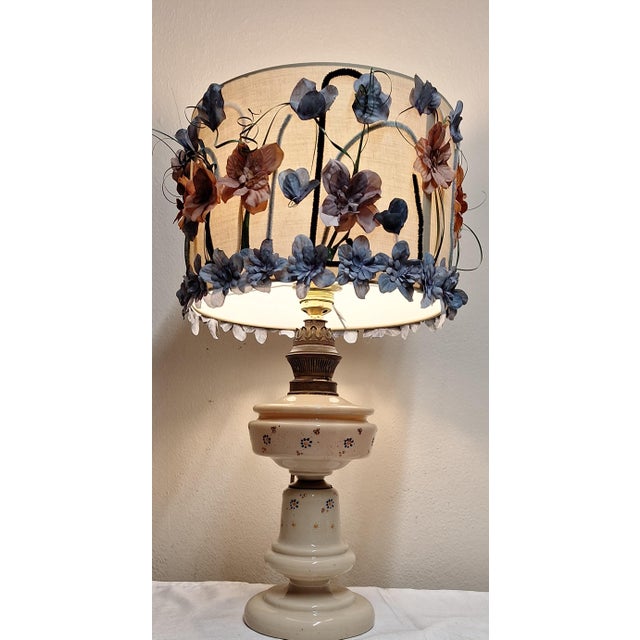 Antique Table Lamp with Glass Base from Lamplove, 1890s For Sale - Image 5 of 10
