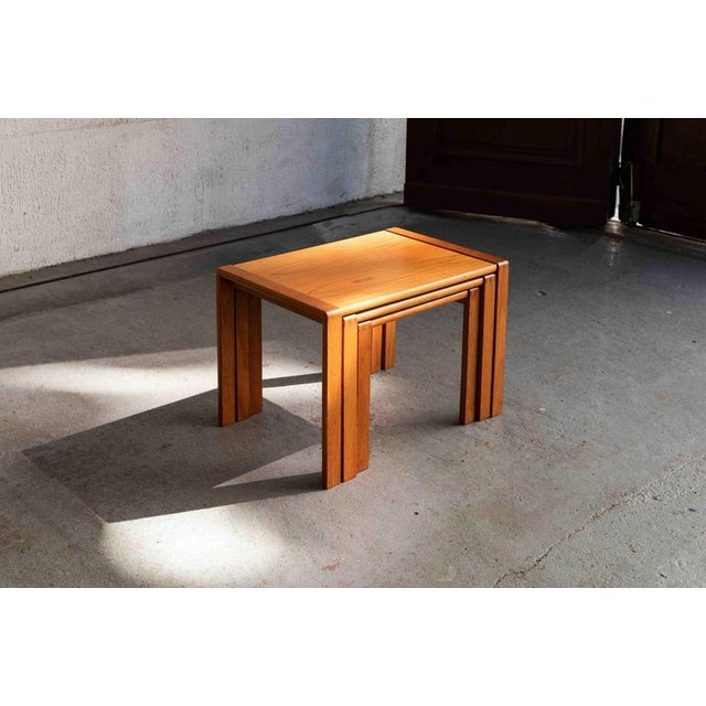 Wood Nesting Tables from Aksel Kjersgaard, Set of 3 For Sale - Image 7 of 15