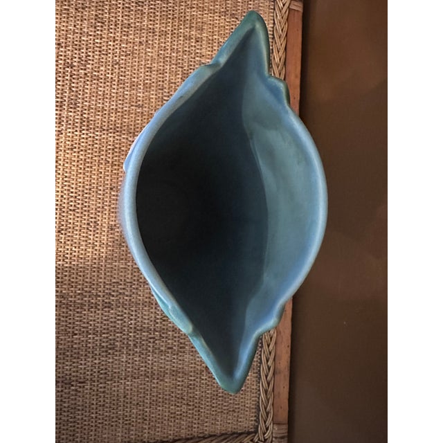 Vintage Weller Art Pottery B-11 Lily of the Valley Blue 12" For Sale - Image 6 of 8