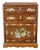 Vintage Rosewood Jewelry / Vanity Chest With Mother-of-Pearl Bird-and-Flower Inlay For Sale