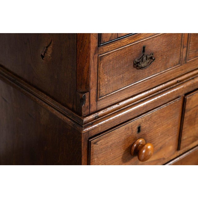 English George III Inlaid Oak Livery Cupboard, 1780 For Sale - Image 12 of 18